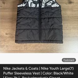 Kids Nike Vest Size Seven