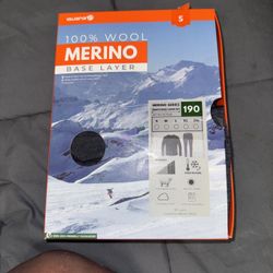 Iguana Mens 100% Merino Wool Base Layer Sets for Ski Lightweight Thermal Underwear 