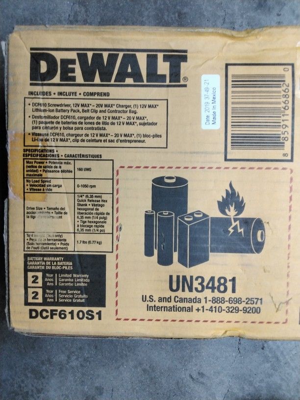 DEWALT 12V MAX Screwdriver KIT for Sale in San Bernardino, CA