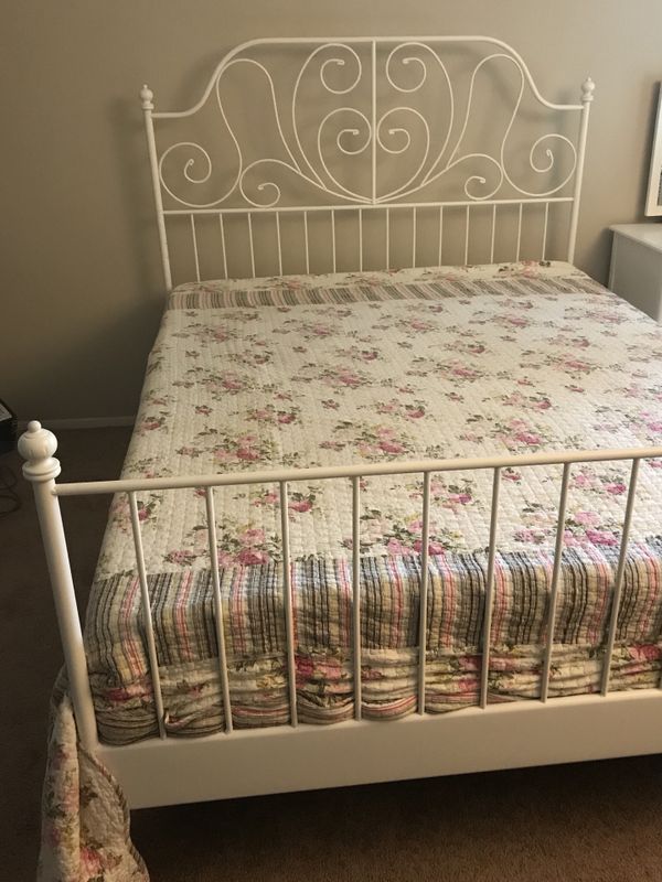 Ikea Queen Bed Frame With Memory Foam Mattress Furniture In Ikea Queen Bed Frame With Memory Foam Mattress Furniture In Bloomington Mn Offerup
