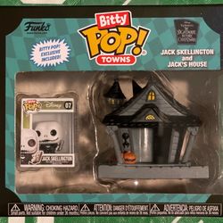 Funko Bitty Pop! Towns Jack Skellington Mini Pop! #07 and Jack’s House