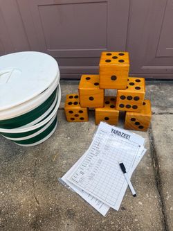 Yardzee Outdoor Lawn Dice Game Set