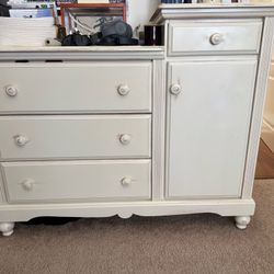Solid Wood Dresser And Bookshelf