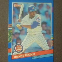 1991 Donruss Jerome Walton Chicago Cubs #72 Baseball Card Vintage Collectible Sports MLB