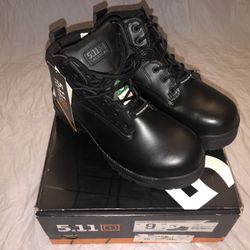 5.11 ATAC 6” Side Zip Tactical Boots, Men’s Size 9