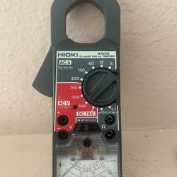 Hioki 3100 Clamp Meter Handheld CAT II Analog AC/DC with Test Leads & Manuals