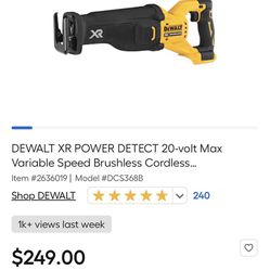 DEWALT XR POWER DETECT 20-volt Max Variable Speed Brushless Cordless 