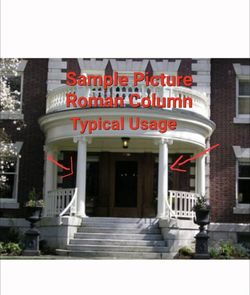 Brand New Architectural Roman Support Porch Columns 