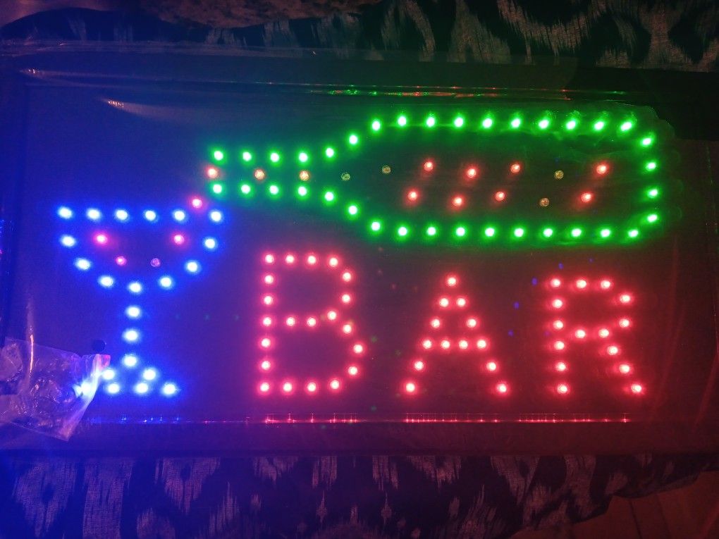 NEON FLASHING BAR LIGHT