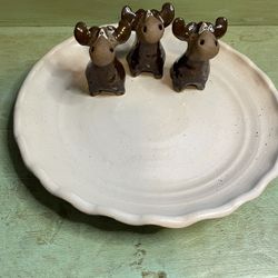 Handmade Vintage Pottery Plate-Signed
