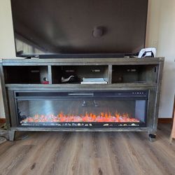 TV Heater/FirePlace with Adjustable color rocks