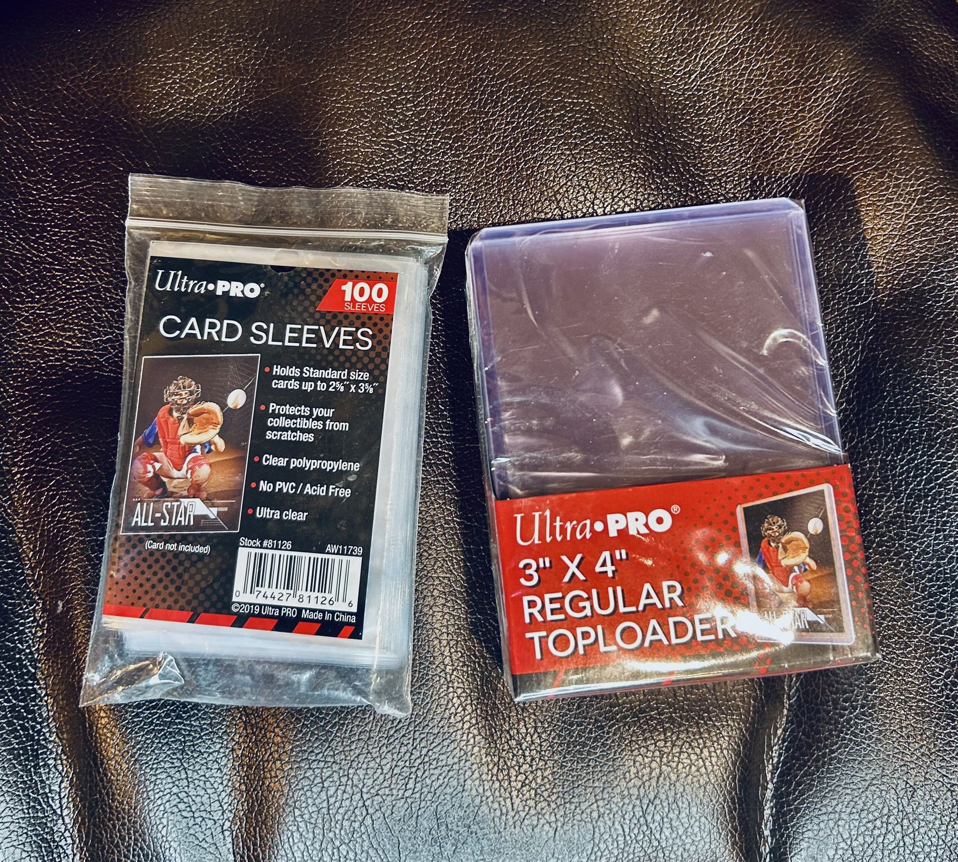 Ultra Pro 3x4 Top Loaders & 100 Card Sleeves – Hawthorne NJ Pickup