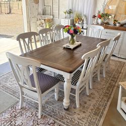 Dining Table + 8 Chairs