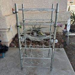 Wine bottle storage rack shelves