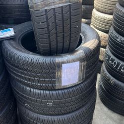 235/55/17 Goodyear Set Of 4 Tires 95% Installed And Balanced Set De 4 Llantas Como Nuevas Instaladas Y Balanceadas