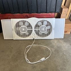 Window fan 3 speed dual fans