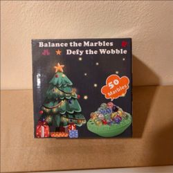Balance the Marbles Defy the Wobble Children's Game, Christmas, 50 Marbles