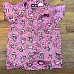 BobbyJack pajamas top  Size M  ages 10/12  