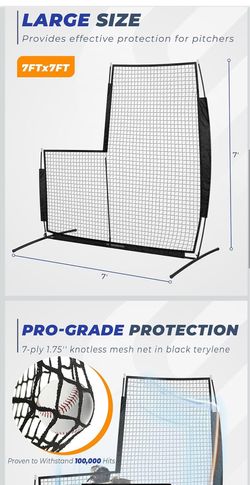 New Baseball L screen net