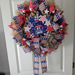 Fourth July Wreath 