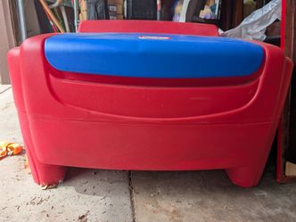Little tikes red/blue toy box 90s