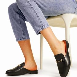 Dream Pairs Buckle Design Slip on Mules