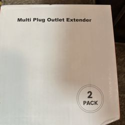 2 Pack Outlet Extender Surge Protector, 6 Outlet Splitter
