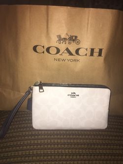 New Coach double zip wallet!! With tags