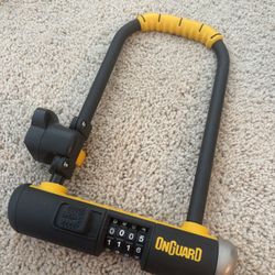 OnGuard U-Lock Bike Lock with Combination (Heavy Duty)
