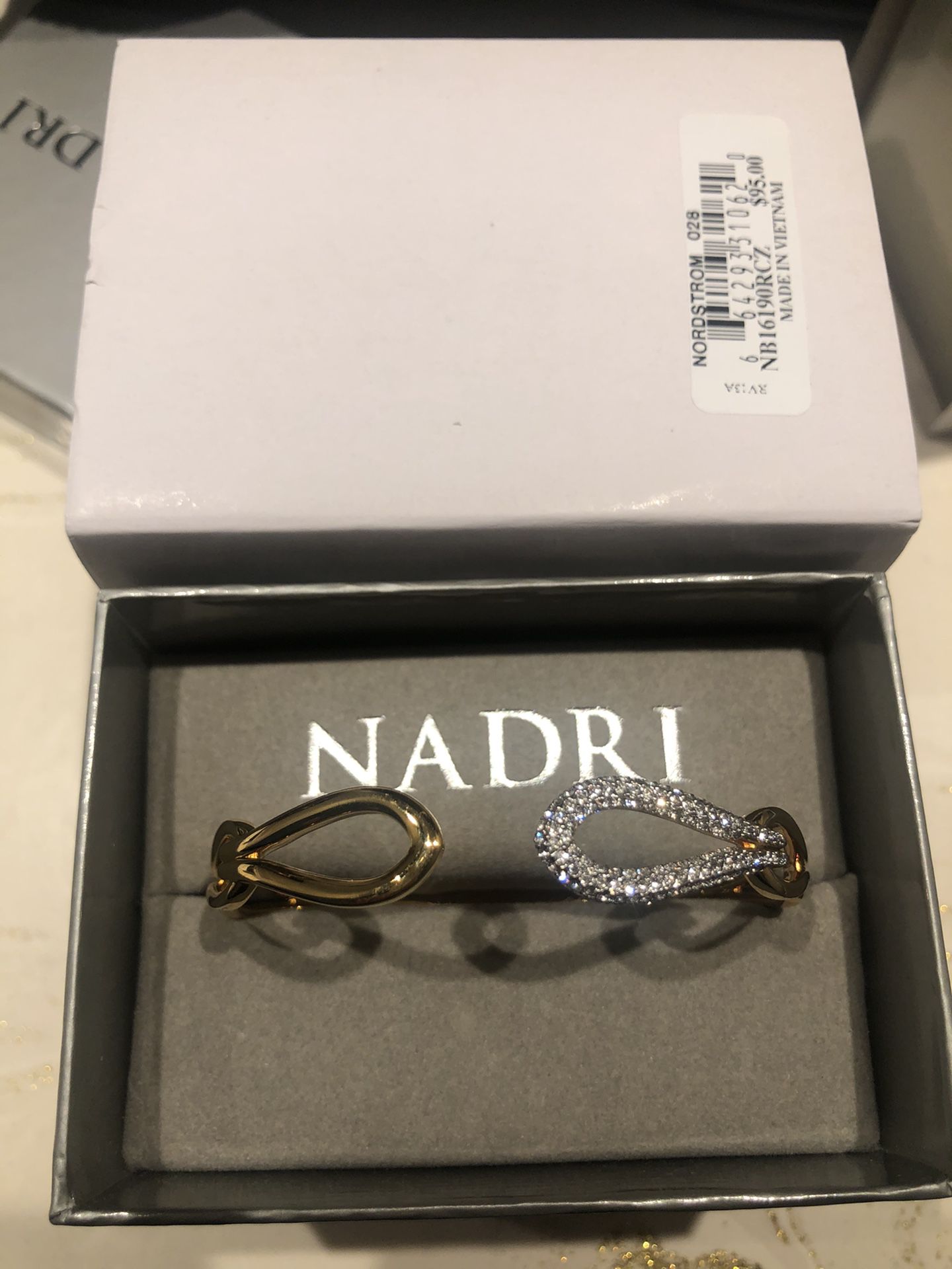 Nadri Gold and Crystal bangle