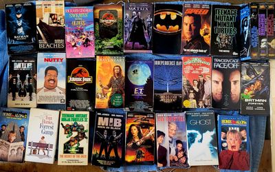 vhs movies best of 80s 90s good condition.