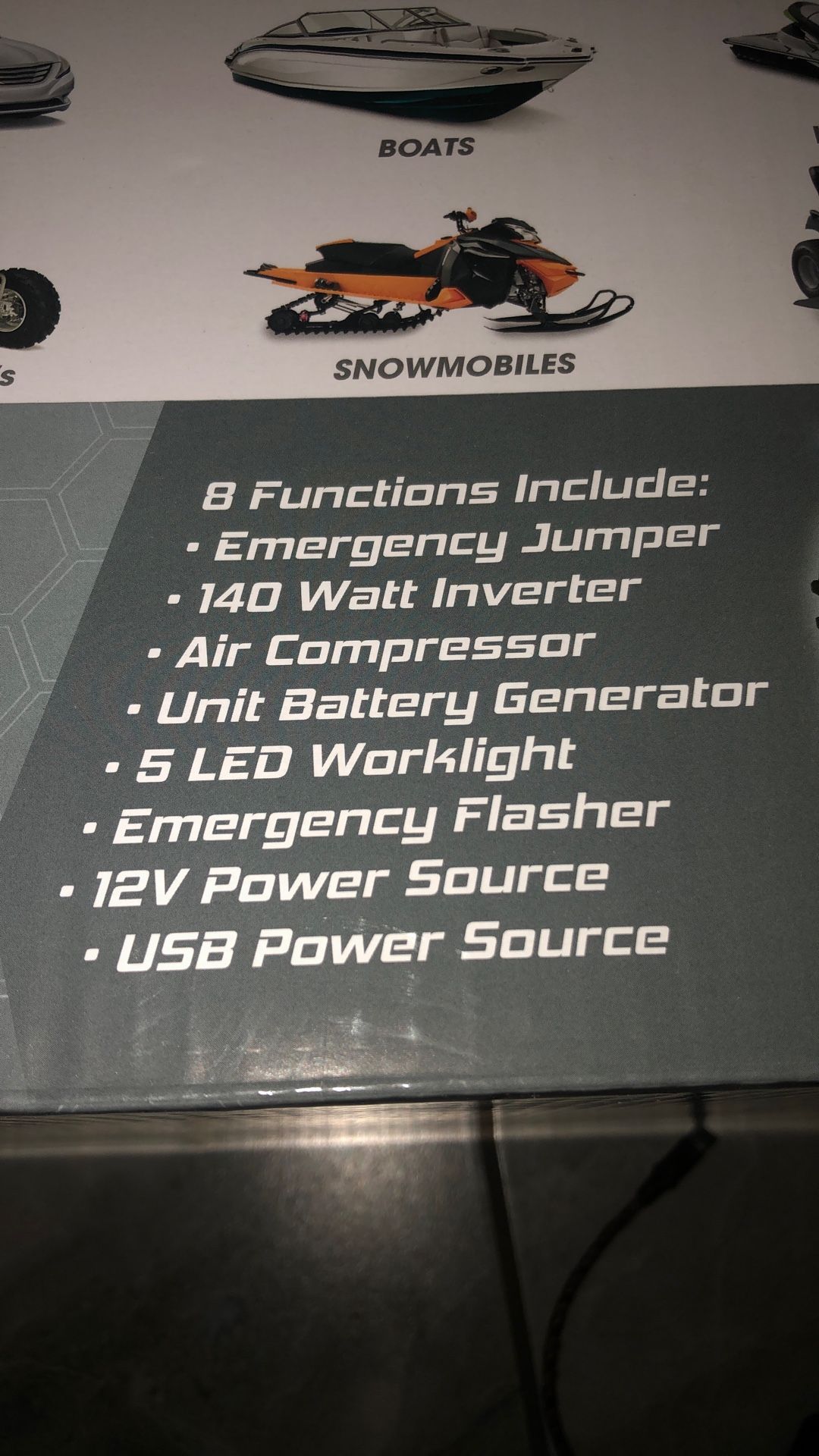 8 - In - 1 Portable Power Source