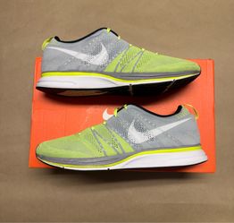 Nike Flyknit Trainer + Volt White Mens sz 14 Running Shoes Rare!