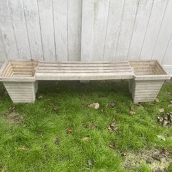 Bench With Double Planter 