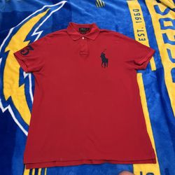 Ralph Lauren Polo Red Navy Big Pony Shirt
