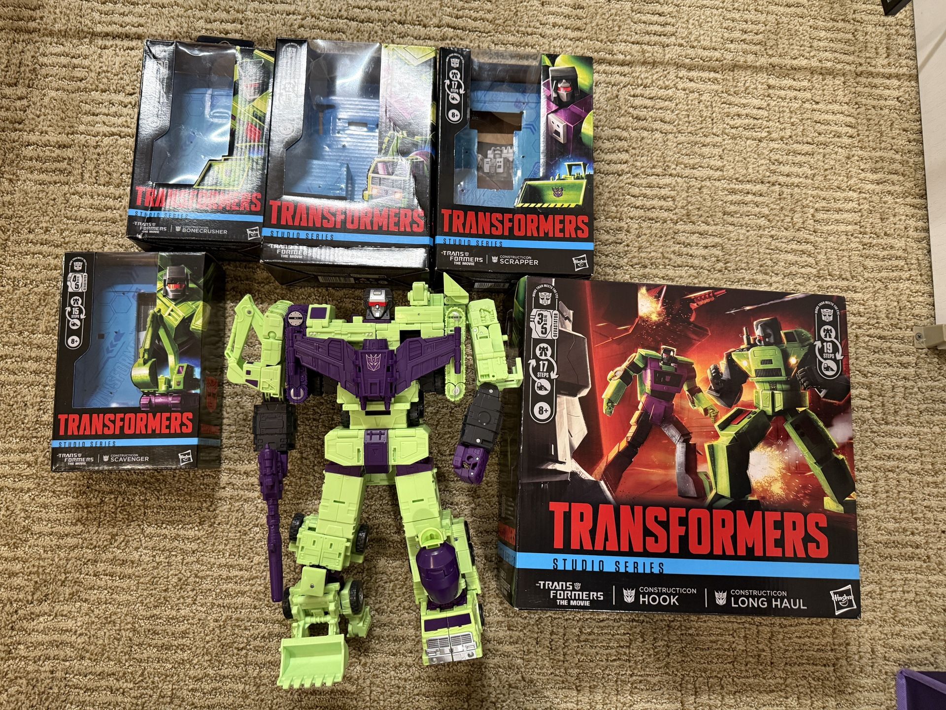 Transformers Studio Series Construction Complete Set