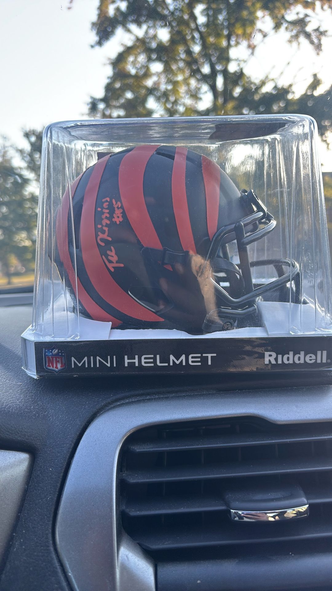 Signed Tee Higgins Mini Helmet
