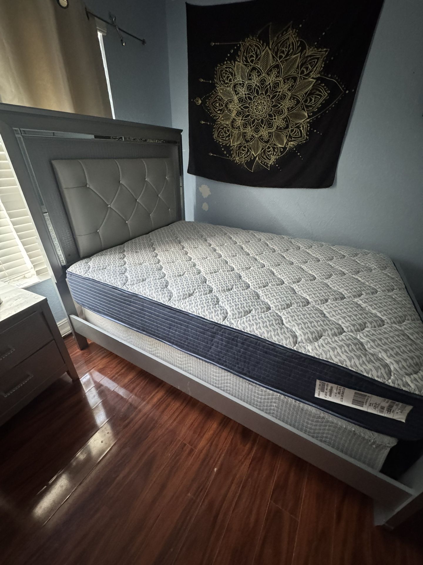 Bed Frame and Full Mattress