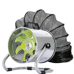 🆕 BRAND NEW 8” Utility Blower / Ventilation Exhaust Fan w/ 16FT Duct Hose