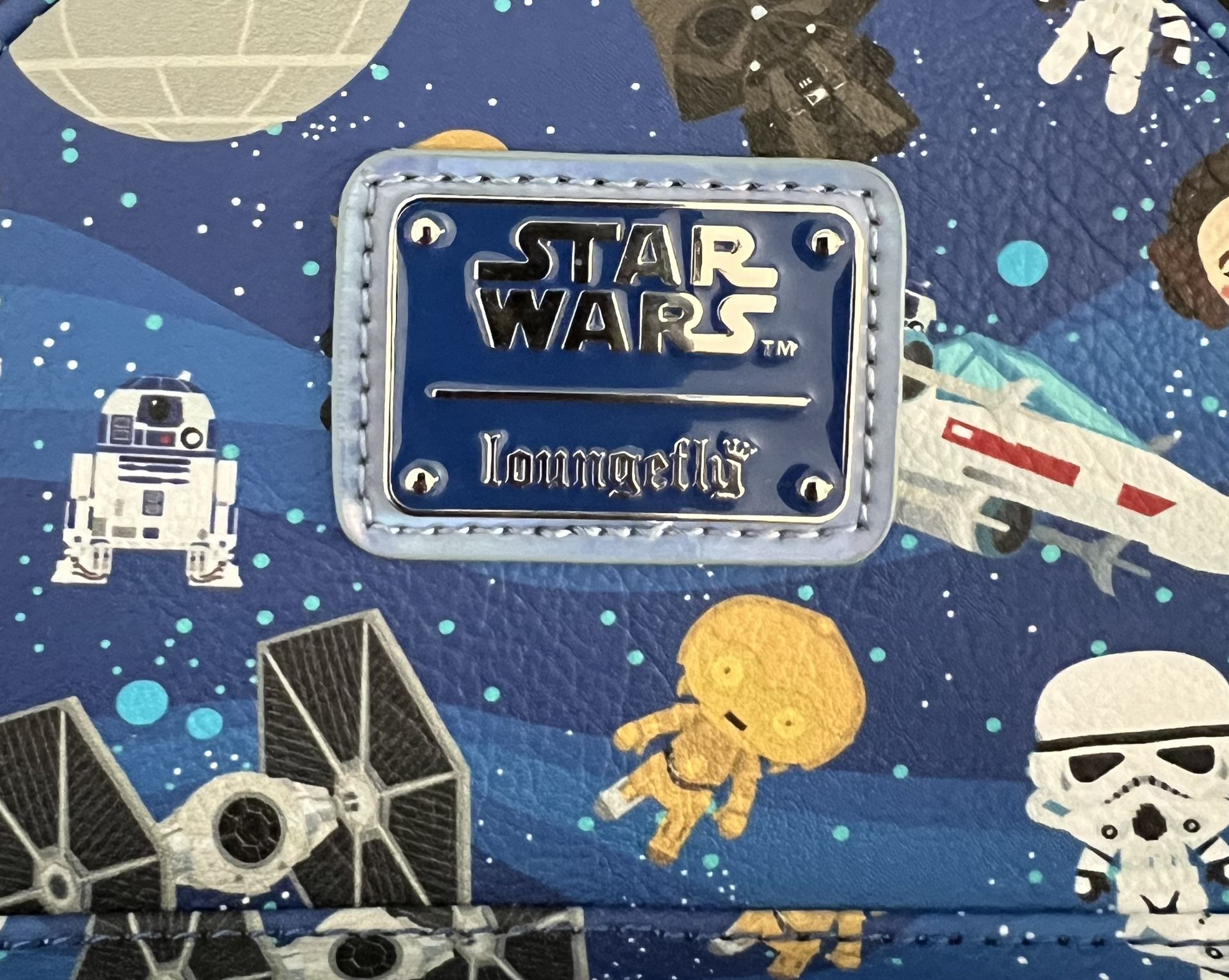 2021 Disney Parks Loungefly Star Wars Chibi Mini Backpack Death Star Girls accessories