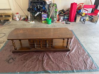 Restored pure oak coffee table