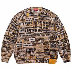 Supreme Dash Snow Crewneck Sweater  XL