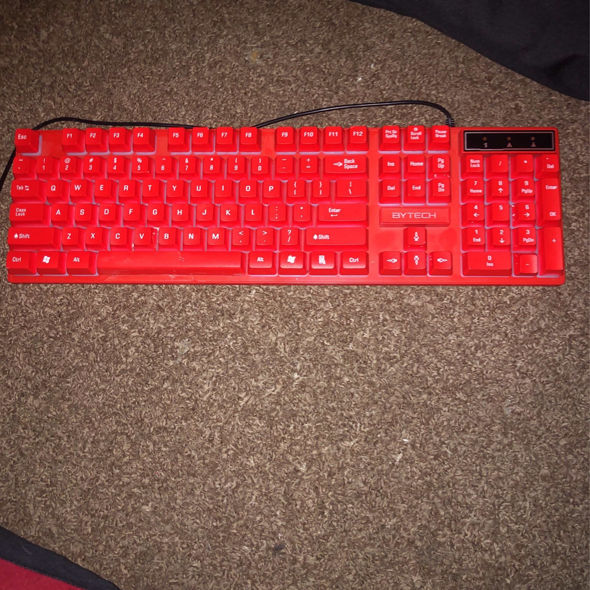 Keyboard With A Headset  And Mouse 
