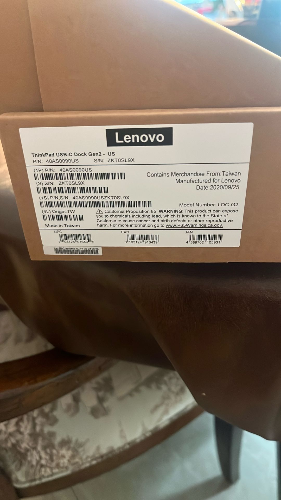 Brand New In Box Thinkpad USB Dock Gen 2
