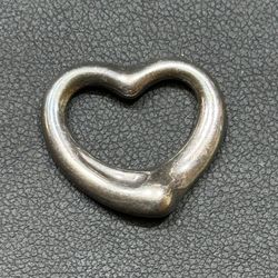 Tiffany & Co Elsa Peretti Open Heart 925 Sterling Silver Pendant Spain