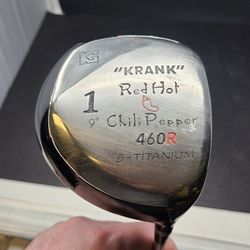 Krank Red Hot Chili Pepper 1 Driver 460R 9 Degree Graphite Shaft RH BLACK