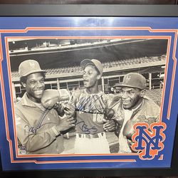 Gooden, Strawberry & Tyson Autographed Picture 