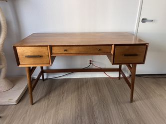 West Elm Desk Mid century Acorn 52”