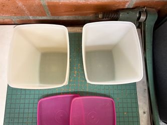2 Tall Tupperware Freezer Mates