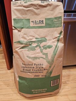 Toasted Panko Japanese Style Bread Crumbs 25lbs